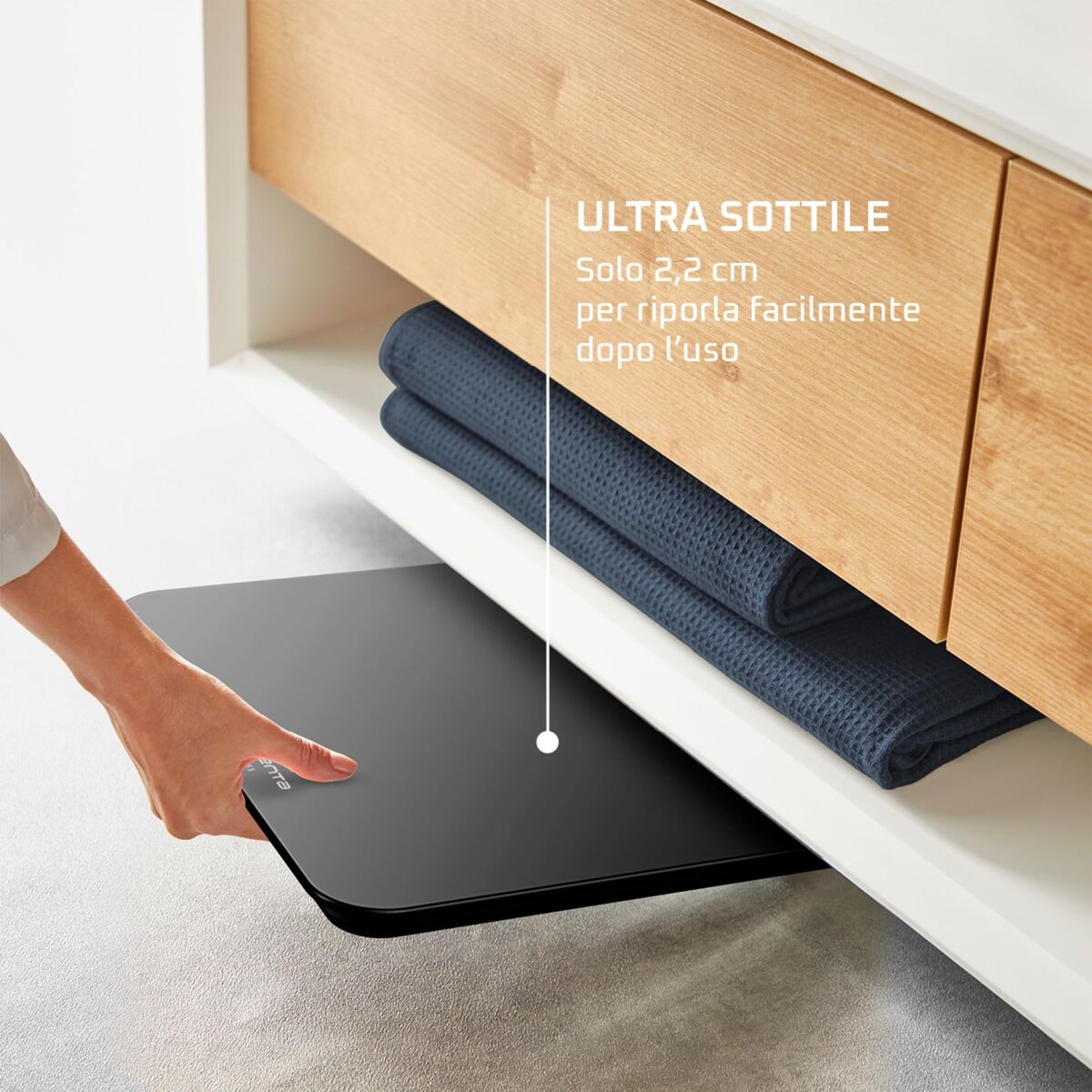 Digital Bathroom Scales Rowenta BS1800V0 Black Tempered Glass 160 kg