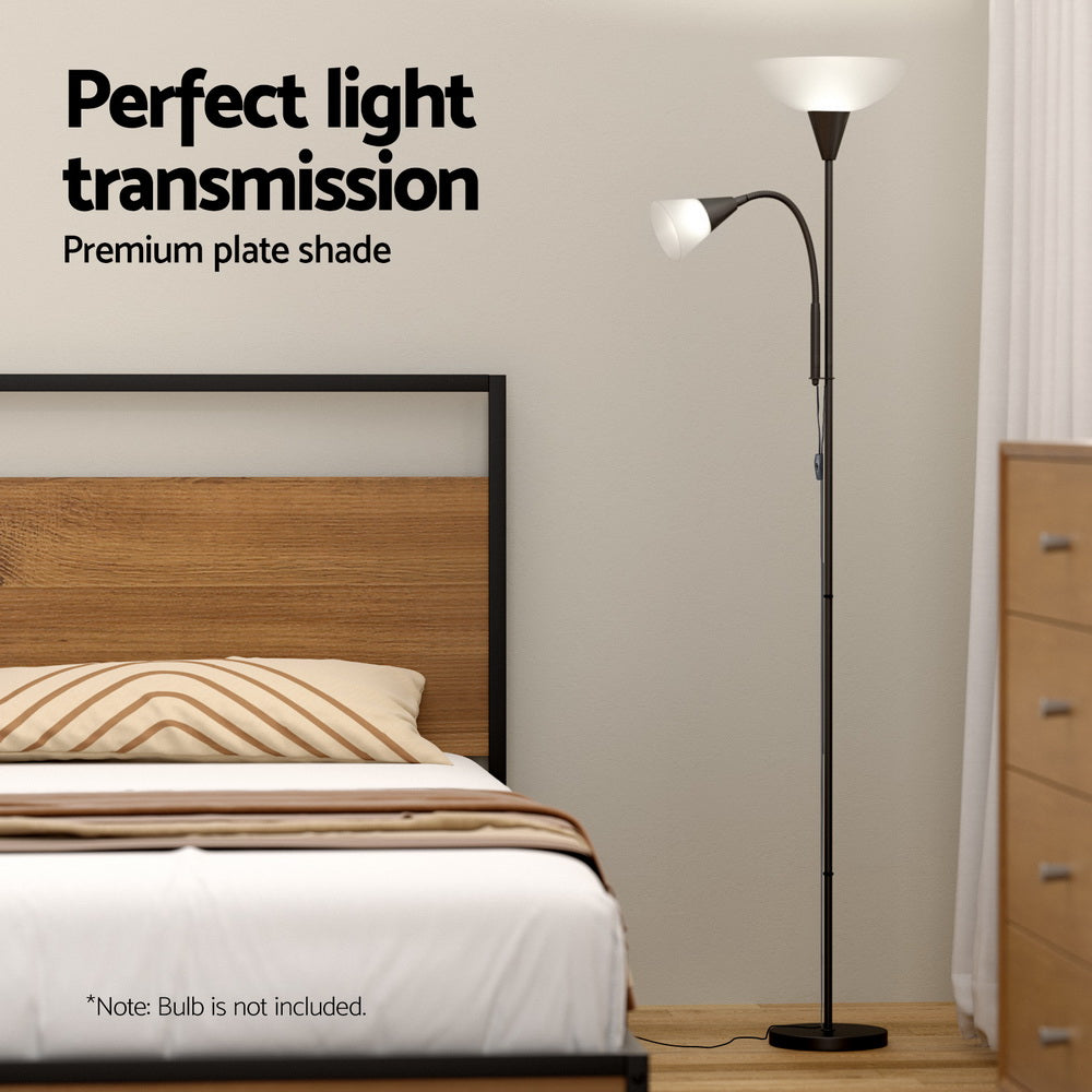 NNEDSZ Floor Lamp Mother and Child Modern Home Living Room Office Reading Black